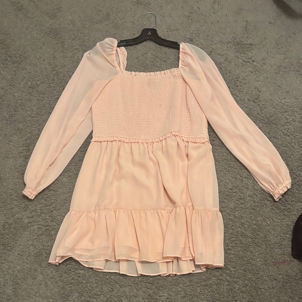 1. State Blush Smocked Dress